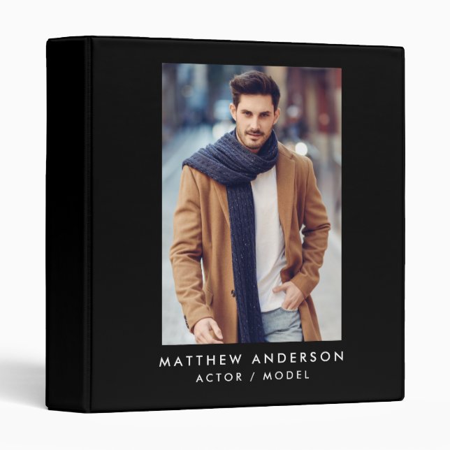 Actor Model Portfolio Binder (Front/Spine)