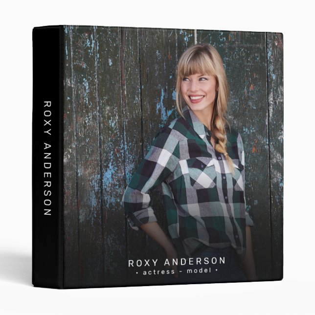 Actor Model Portfolio Binder (Front/Spine)