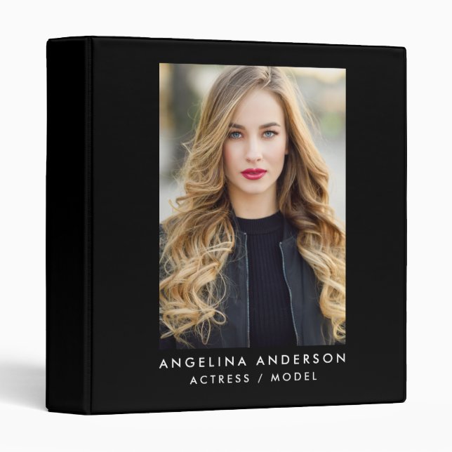 Actor Model Portfolio Binder Blk (Front/Spine)