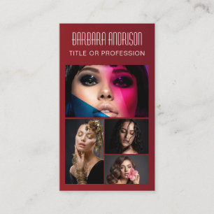 Actor Model Singer Dancer 4 Photo Social Icon  Business Card