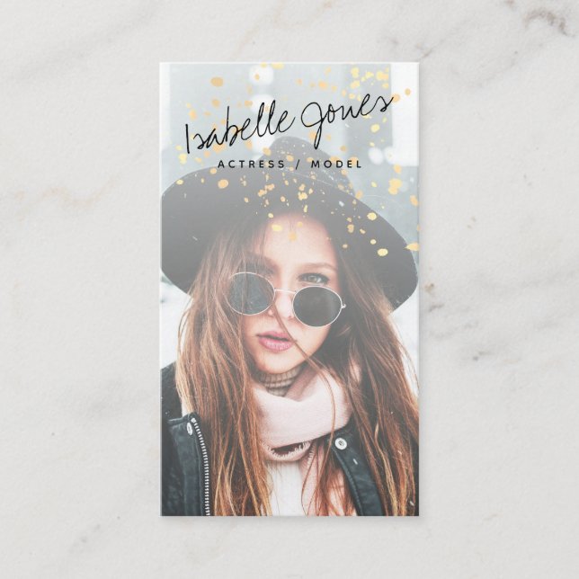 Actor Model Singer Dancer Pink Photo Carte de visi (Devant)