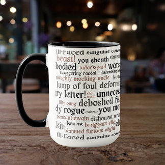 Actor Opening Night Gift Shakespeare Insults Mug