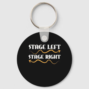 Actor Stage Left Stage Right Keychain