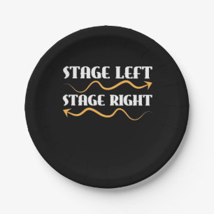 Actor Stage Left Stage Right Paper Plate