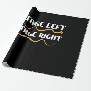 Actor Stage Left Stage Right Wrapping Paper