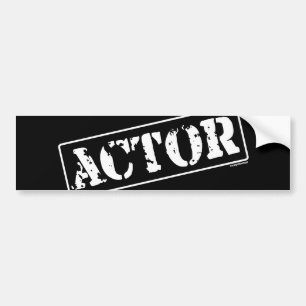 Actor Stamp Bumper Sticker