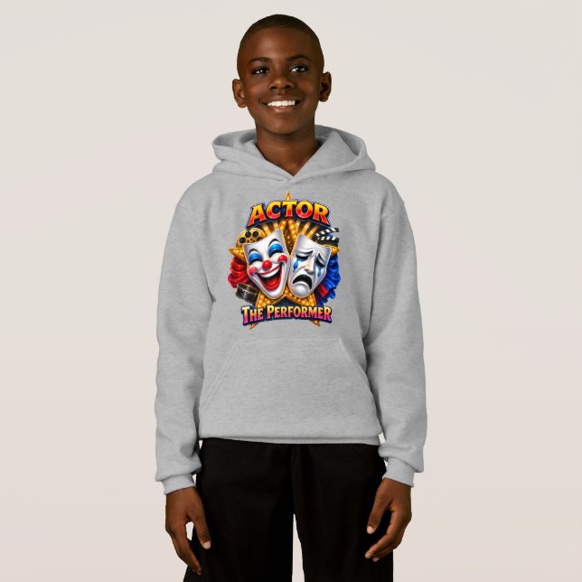 Actor - The Performer Boy's Pullover Hoodie (Front Full)