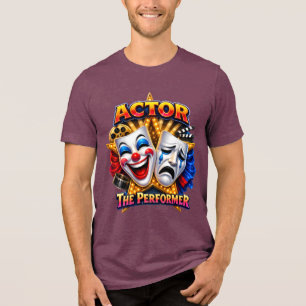 Actor - The Performer Men's Bella+Canvas Dark Tri-Blend Shirt
