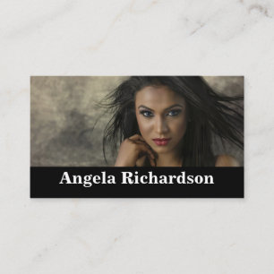 Actors and Models Modern Minimalist Business Card