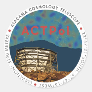 ACTPol CMB Logo Sticker