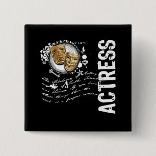 Actress Alchemy of Acting 2 Inch Square Button