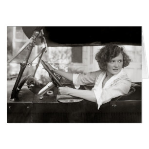 Actress Behind the Wheel, 1921