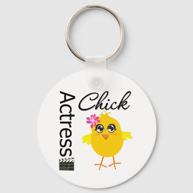 Actress Chick Keychain (Front)