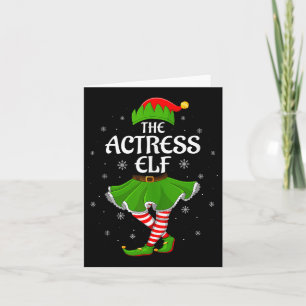 Actress Elf Christmas Family Girls Women Elf Squad Card