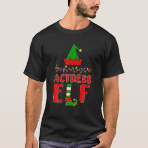 Actress Elf Matching Family Lighting Christmas T-Shirt