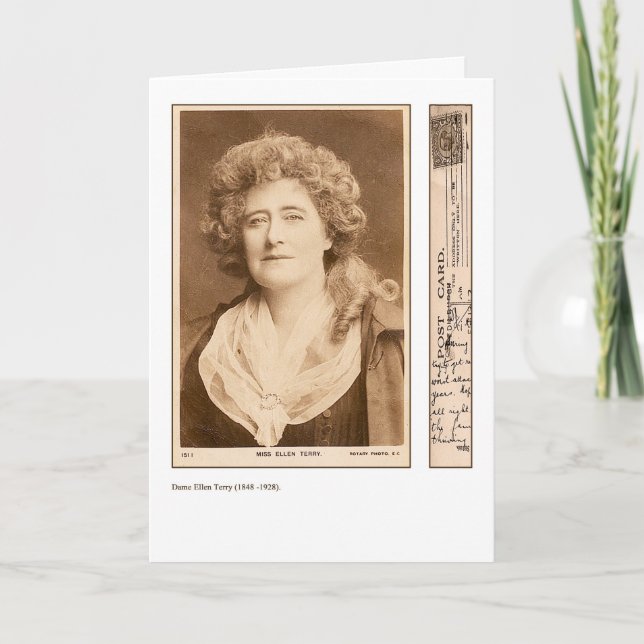 Actress Ellen Terry Greeting Card (Front)