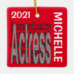 Actress Extraordinaire CUSTOM Ceramic Ornament