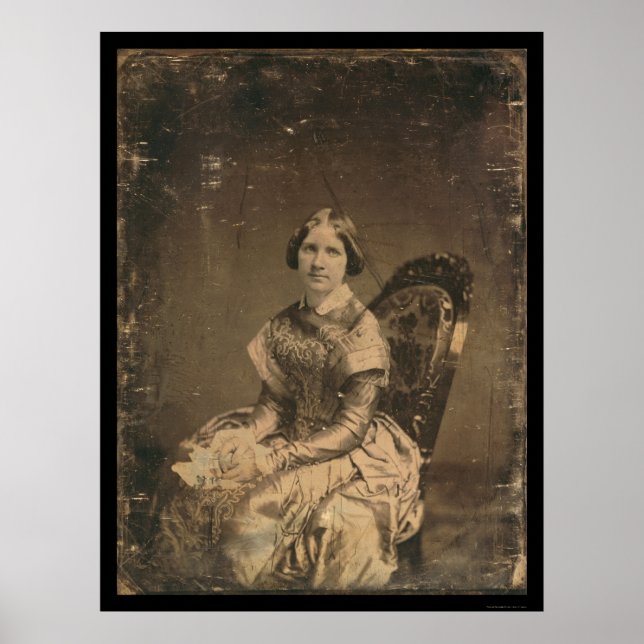 Actress Jenny Lind Daguerreotype 1848 Poster (Front)