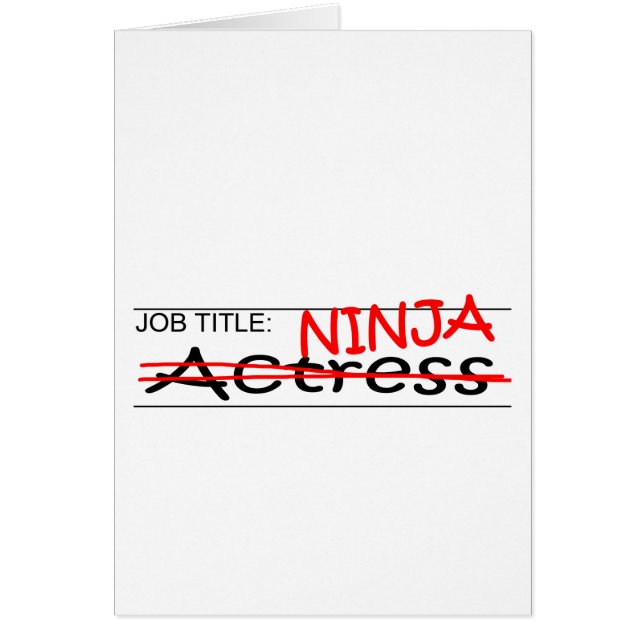 Actrice de Ninja de fonction (Devant)