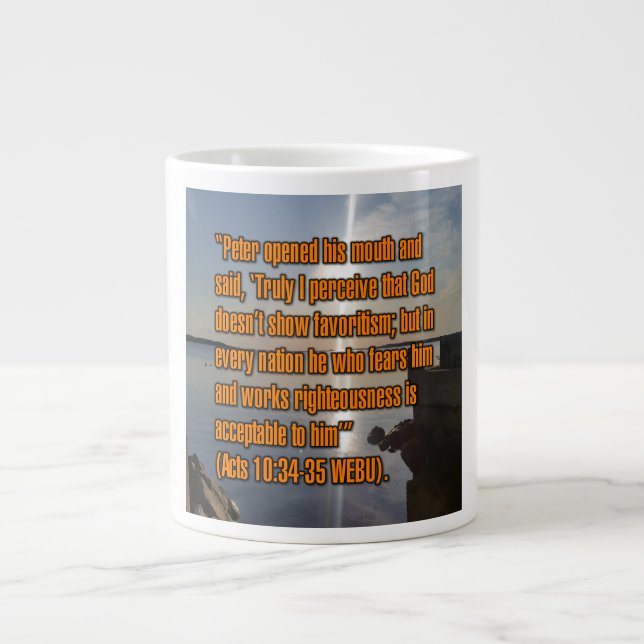 Acts 10:34–35 WEBU Mug (Front)