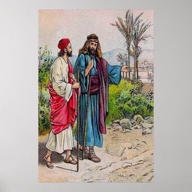 Acts 11:19-26 Barnabas Brings Saul to Antioch Poster (Front)