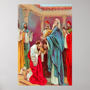 Acts 13:1-3 Barnabas and Saul Sent Out poster