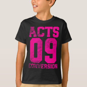 Acts 9 Conversion Bible Chapter Jersey Design  T-Shirt