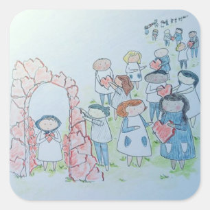 Acts of Kindness Square Sticker