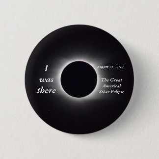 Actual 2017 Solar Eclipse Image 2 Inch Round Button