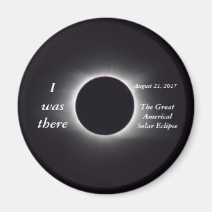 Actual 2017 Solar Eclipse Image Magnet