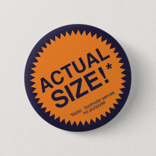 Actual Size 2 Inch Round Button