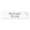 Actual Size