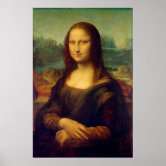 Actual Size of Mona Lisa painting print on canvas Zazzle