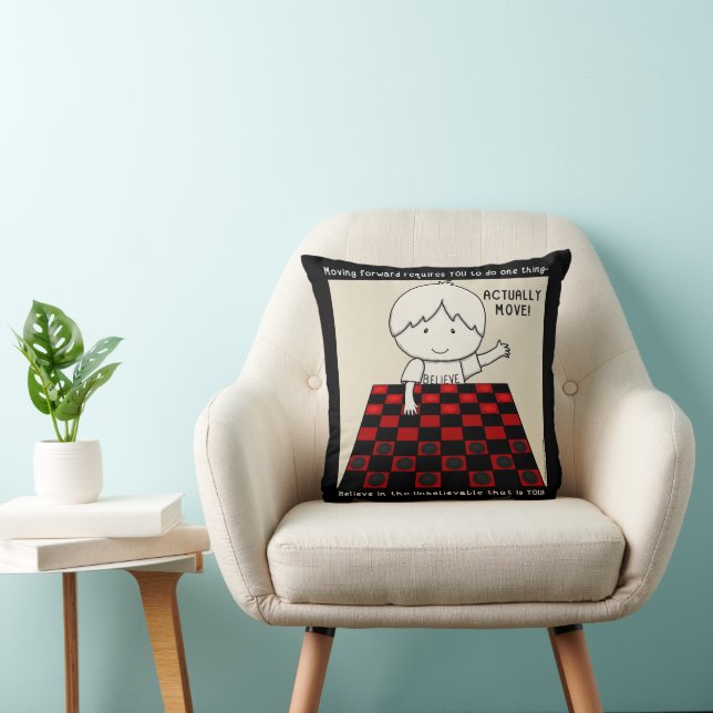Actually Move Throw Pillow (Chair)