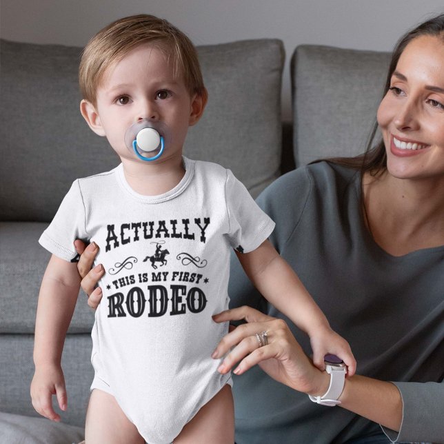 Actually This Is My First Rodeo Baby Bodysuit (Creator Uploaded)