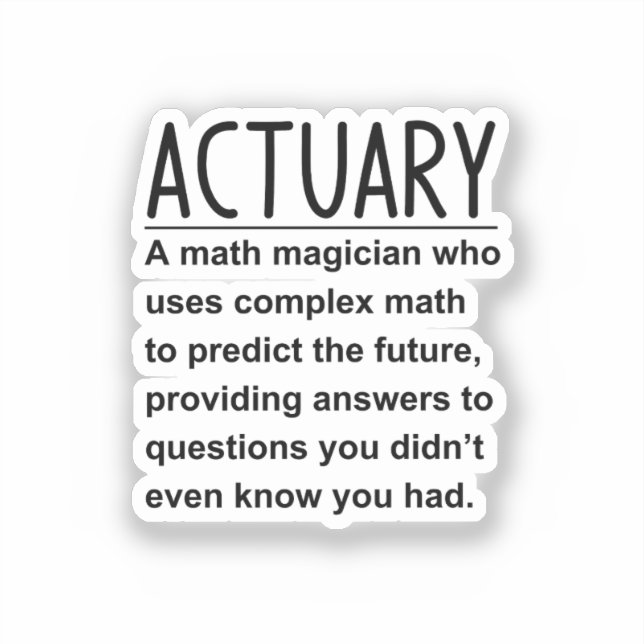 Actuary (Front)