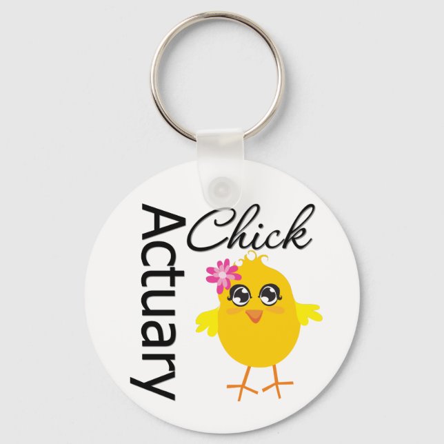 Actuary Chick Keychain (Front)