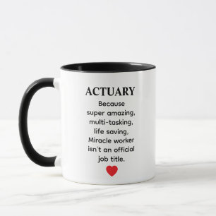 Actuary finance auditor bookkeeper accounting mug