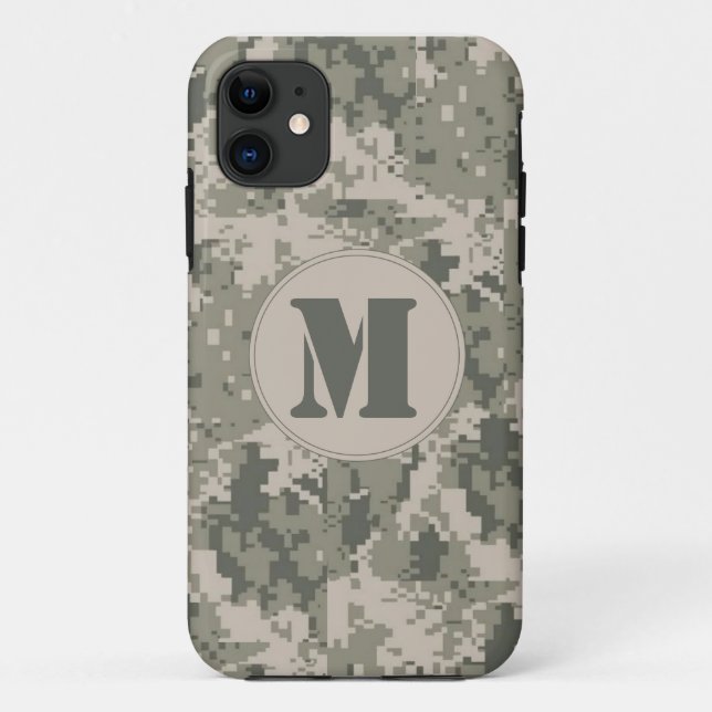 ACU Camo Camouflage Digital Monogram IPHONE 5 Case (Back)