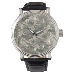 ACU Camo Camouflage Digital Pattern Uniform Watch