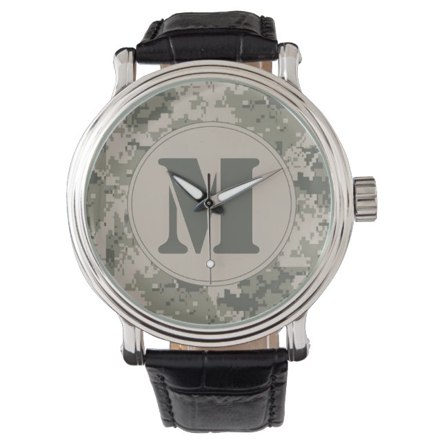 ACU Camo Camouflage Motif numérique Montre Uniform (devant)