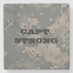 Acu Military Pattern Camo Camouflage Uniform Art Stone Coaster