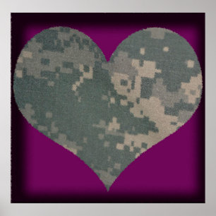 Acu Military Uniform Troops Camo Camouflage Poster