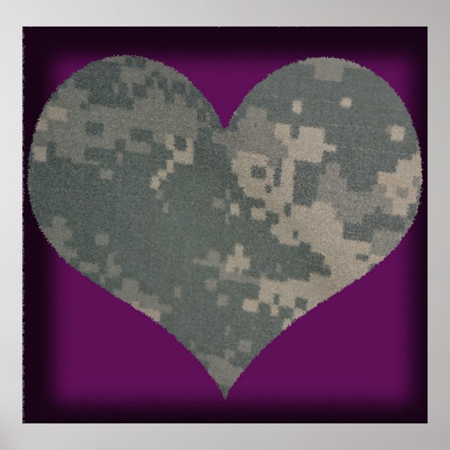 Acu Military Uniform Troops Camo Camouflage Poster (Front)