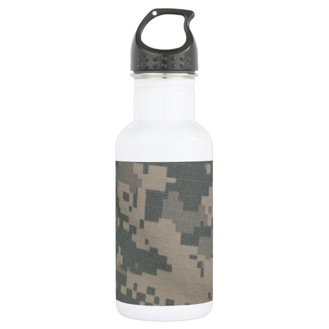 Acu Pattern Camouflage Troops Digital Art Peace 532 Ml Water Bottle (Front)