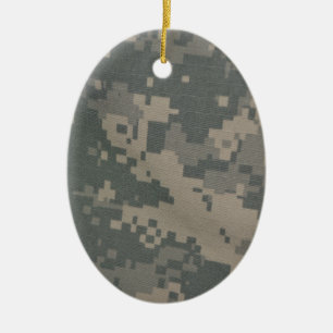 Acu Pattern Camouflage Troops Digital Art Peace Ceramic Ornament