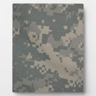 Acu Pattern Camouflage Troops Digital Art Peace Plaque