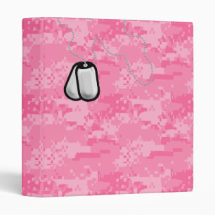 ACU rose Camo avec le classeur d'étiquettes de