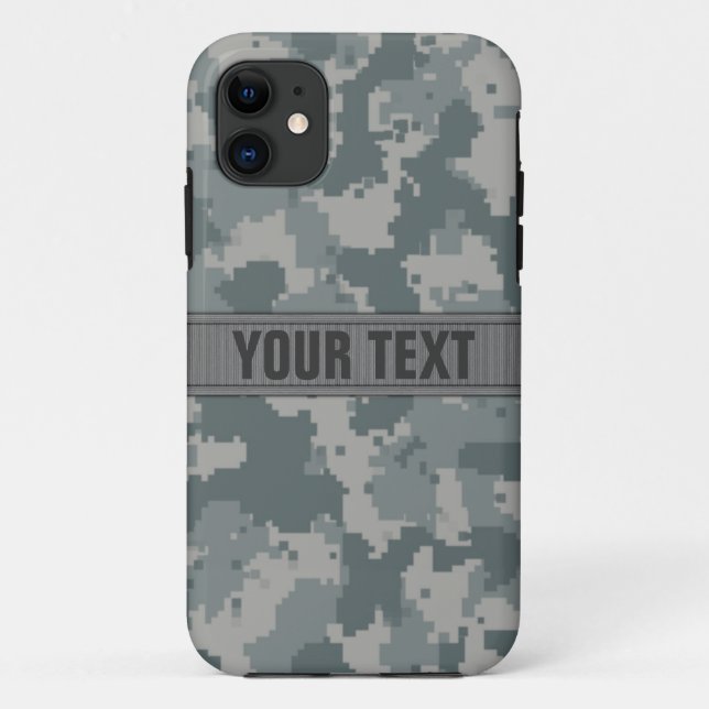 ACU Style Grey Camo #2 Personalized Case-Mate iPhone Case (Back)