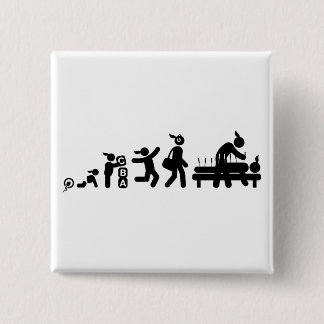 Acupuncture 2 Inch Square Button